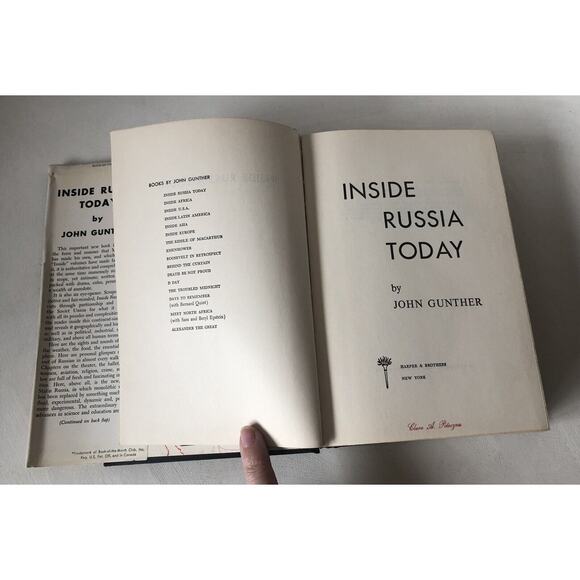 Vintage 1958 Inside Russia Today Communist USSR Stalin Khrushchev HC Dust Jacket - Picture 8 of 12